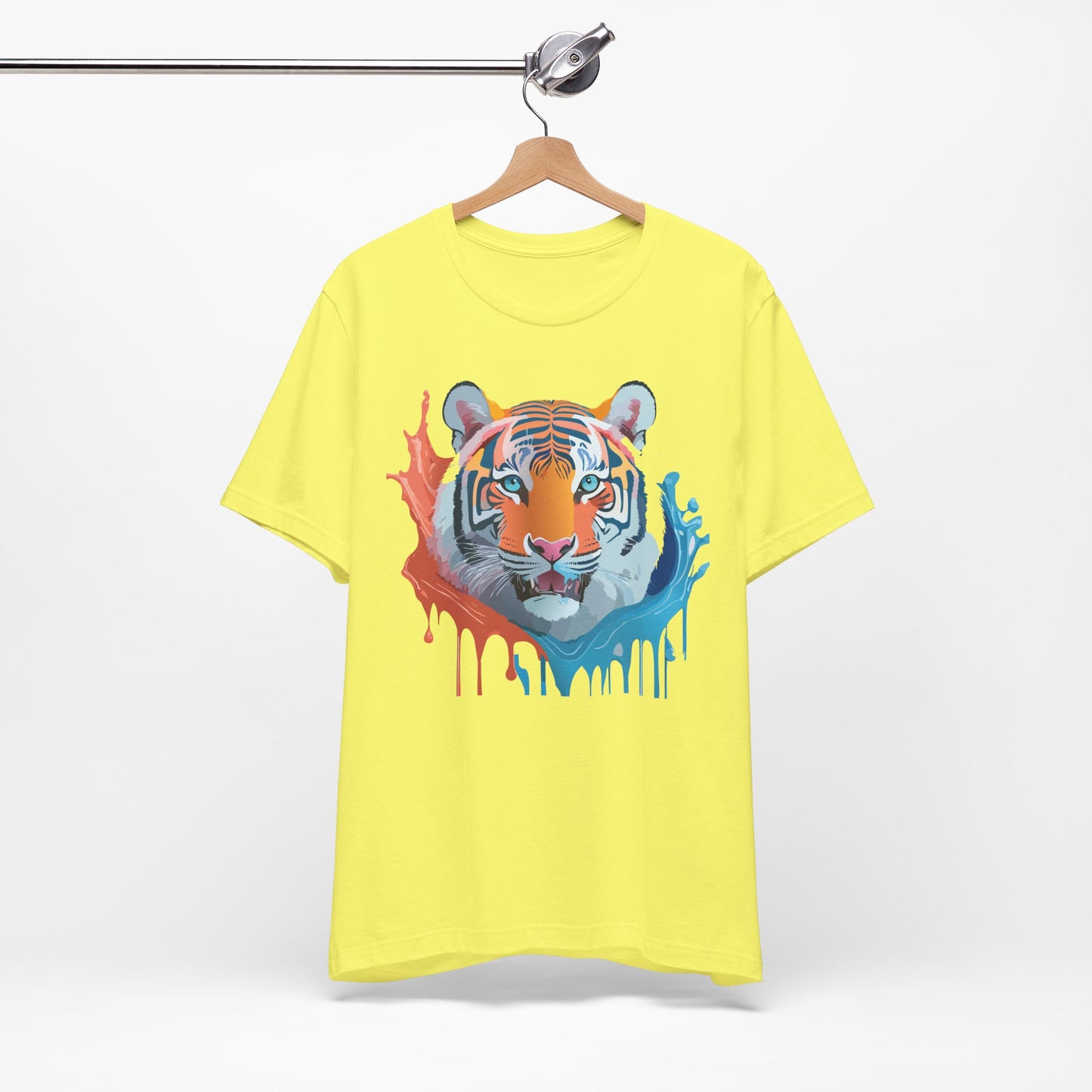 Unisex Tiger Tee, Animal Shirt, Tee Shirt with Tiger, Art T-Shirt, Animal Tees, Big Cat Shirt, Art Design T-Shirt 5