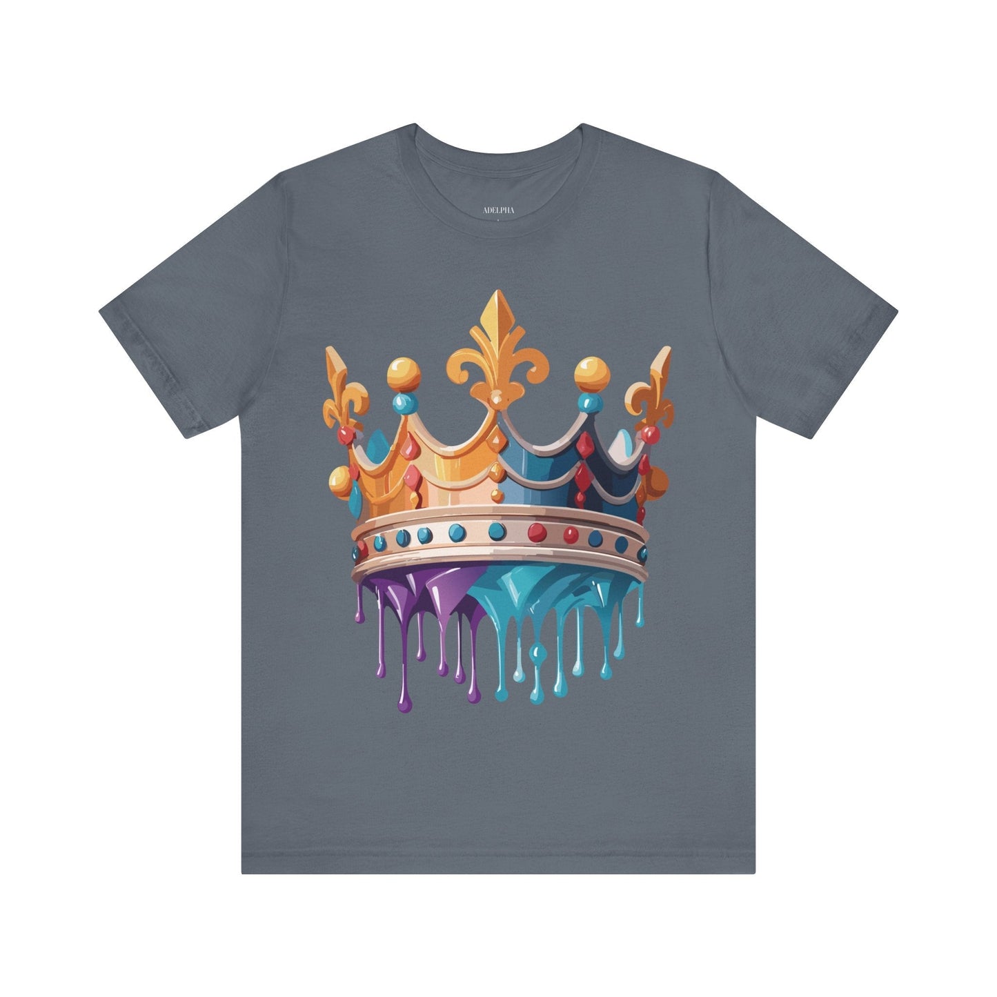 Adelpha Crown Graphic Tee Unisex Vintage Inspired Art Design Short Sleeve Shirt
