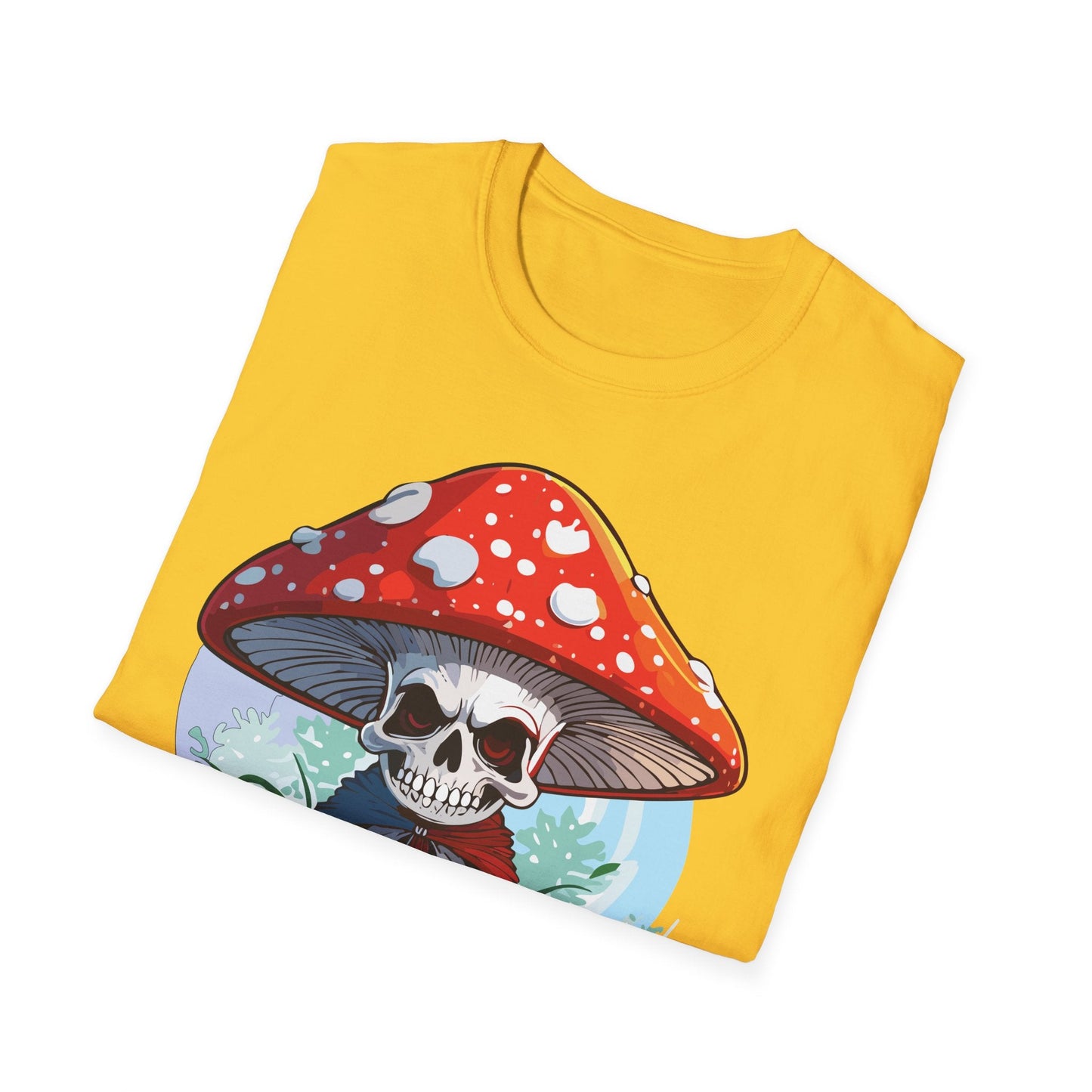 Mashroom Tee Shirt Unisex Gildan Softstyle Short Sleeve Cotton Tee With Funny Mashroom Graphic
