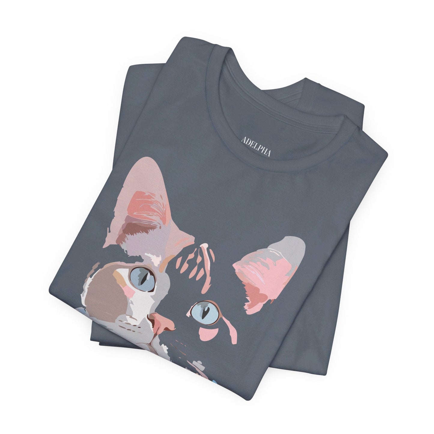 Cat Graphic T Shirt Unisex Short Sleeve Tee Vintage Inspired Artwork Adelpha