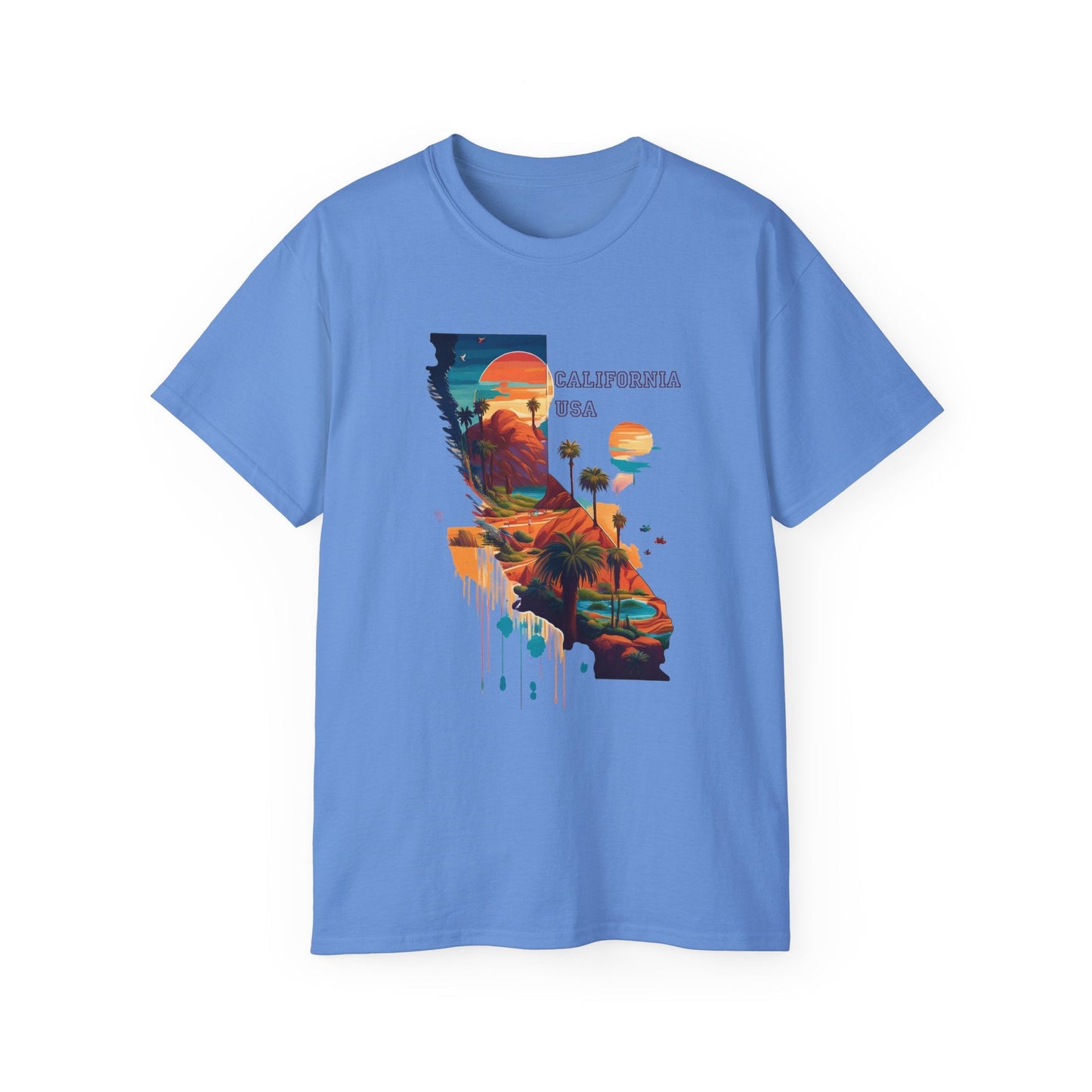 California Graphic Unisex Cotton T‑Shirt 2