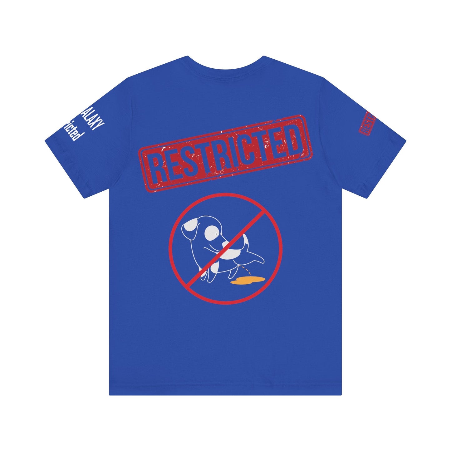 Bad Galaxy Tee Shirt With Red Stamp Made To Order 100 Percent Cotton Eco Friendly Inks USA