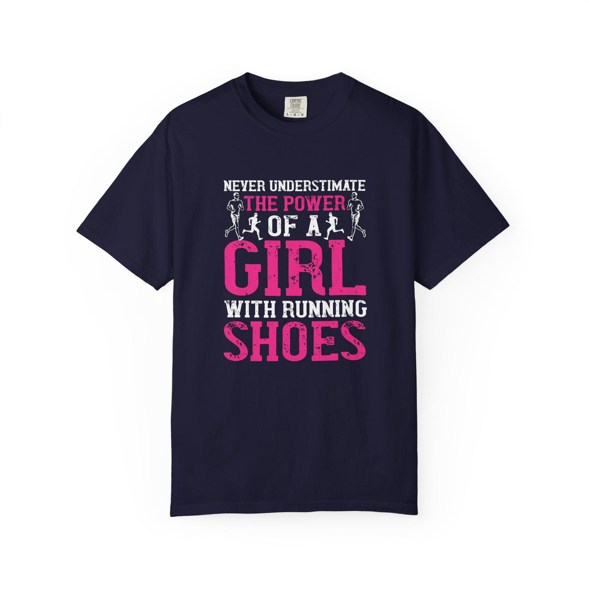 Girl With Running Shoes Unisex Comfort Colors Garment-Dyed Heavyweight 100 Cotton Art Design T-Shirt w95