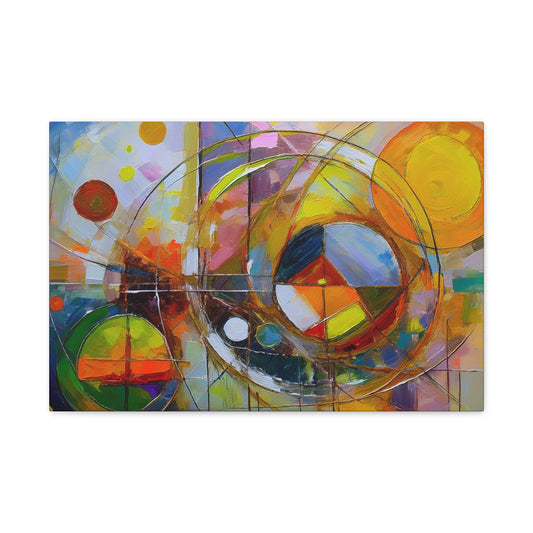Abstract Oil Painting Print Canvas 24x16, 30x20, 36x24, 48x32, 60x40 Bright Latex Inks, Pine-Wood Inner Frame ABH-9