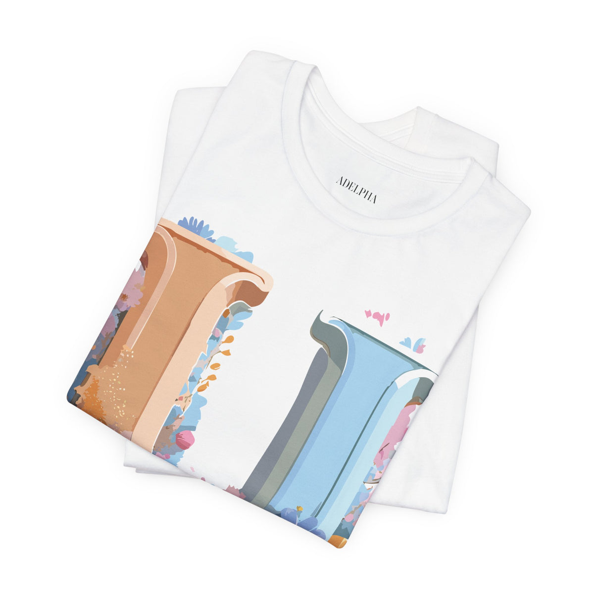 Letter U Graphic Unisex Cotton Bella+Canvas Tee with Art Letter Design