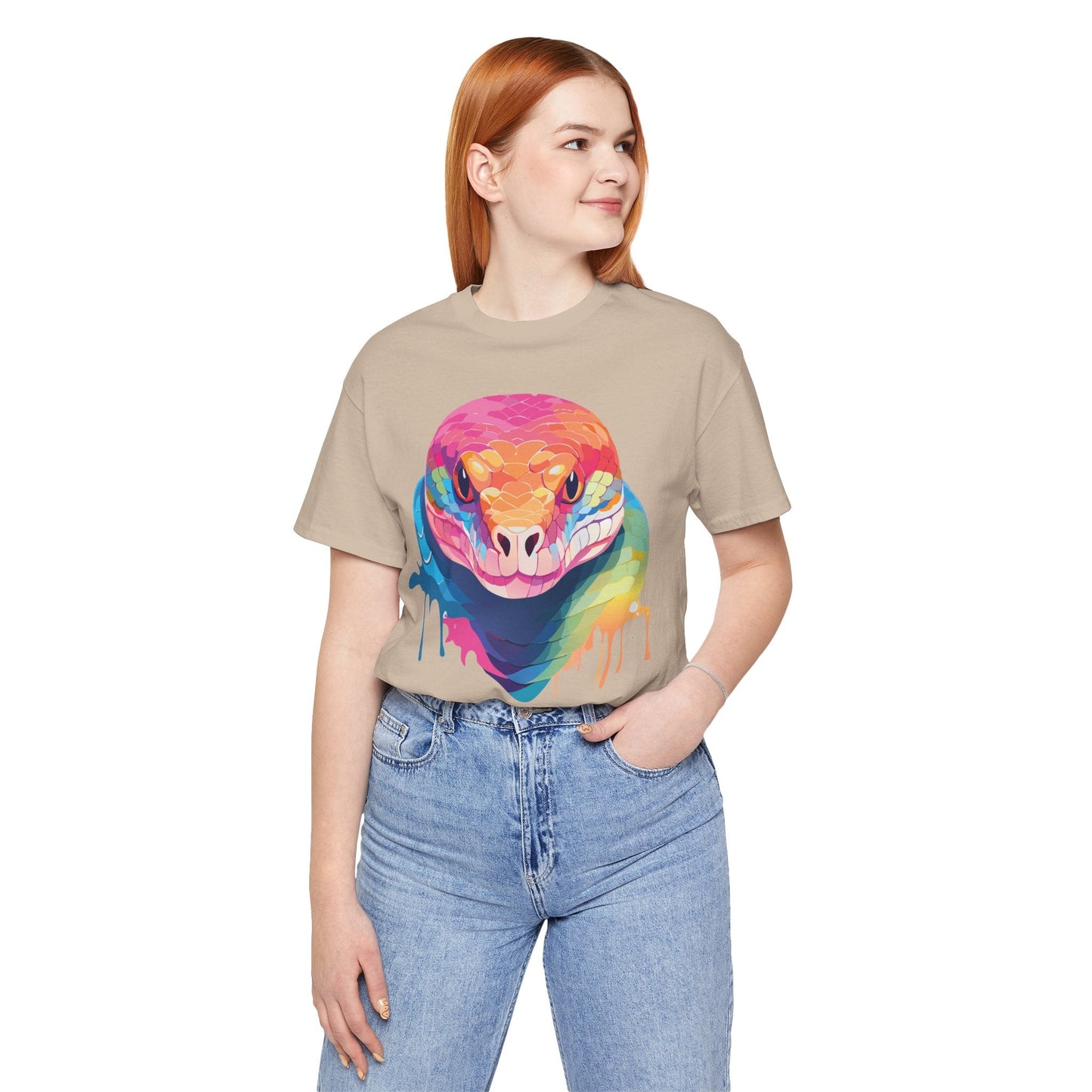 Unisex Animal Shirt With Art Design Wild Animals Graphic Print Casual Short Sleeve Tee