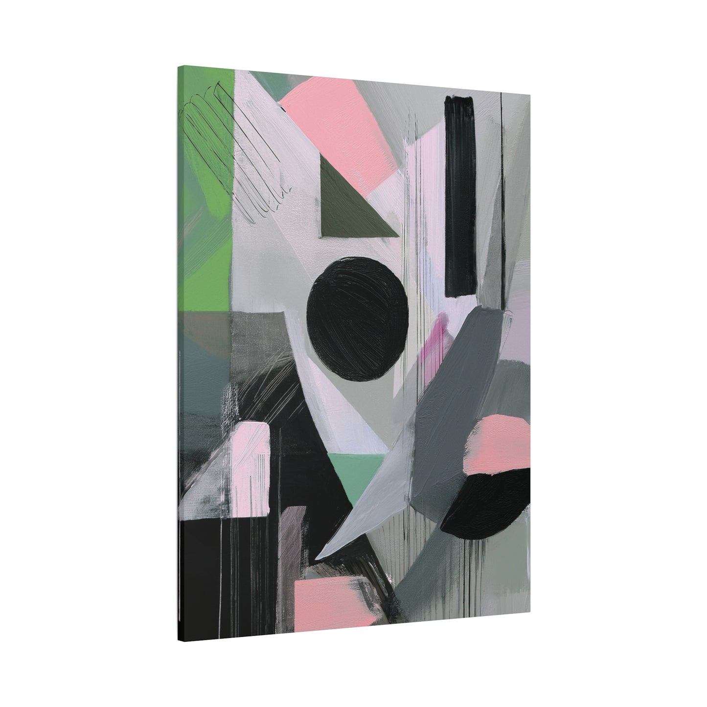 Abstract Geometric Painting Print Canvas 20x24,20x30,24x30 24x32,24x36,30x40 32x48,36x48,40x60 Pine-Wood Inner Frame ABS-40