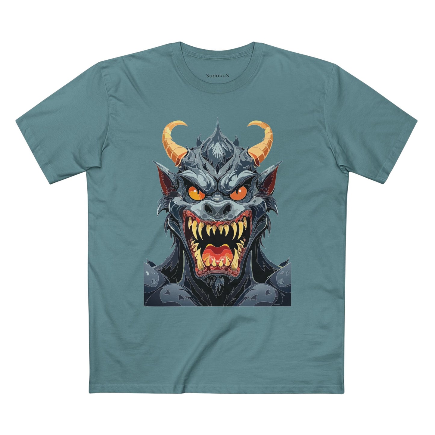 Cartoon Monsters Graphic Unisex 100 Cotton Staple Tee 3