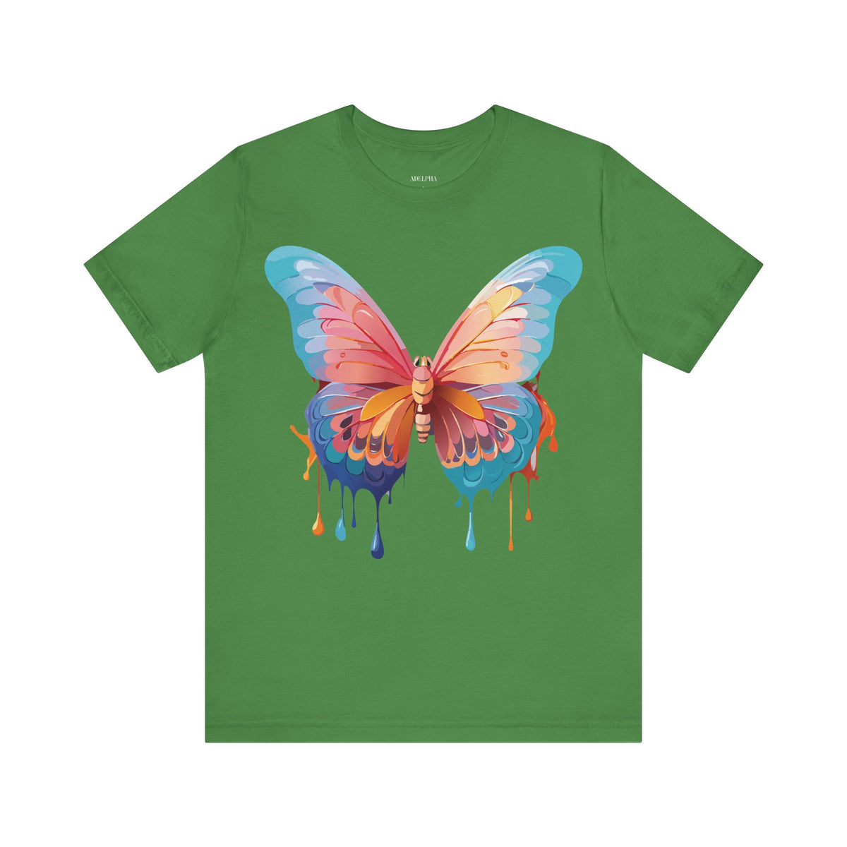 Butterfly Graphic Unisex Cotton Bella+Canvas Tee with Art Design n69