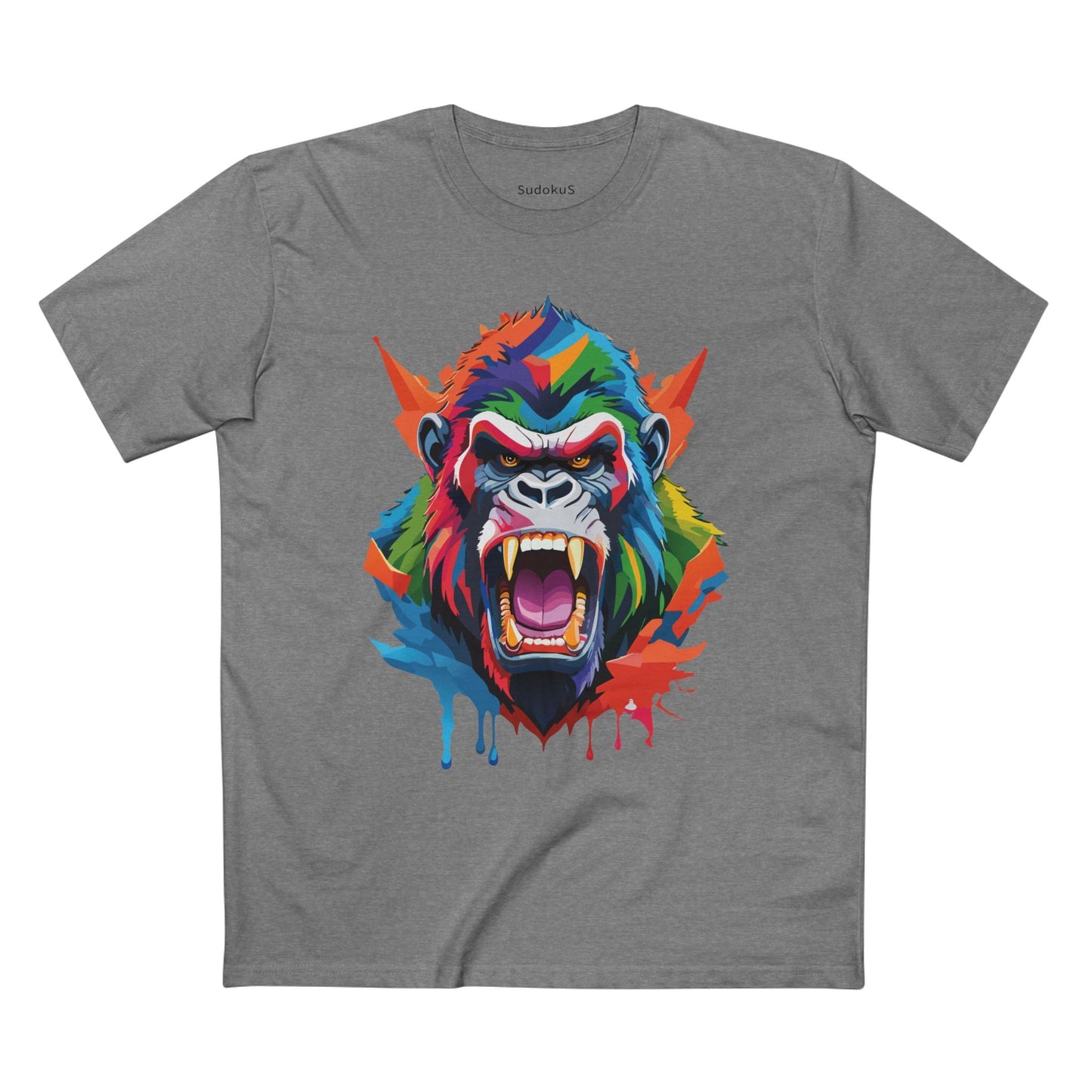 Gorilla Graphic Unisex 100 Cotton Staple Tee with Animal Design Artwork 9