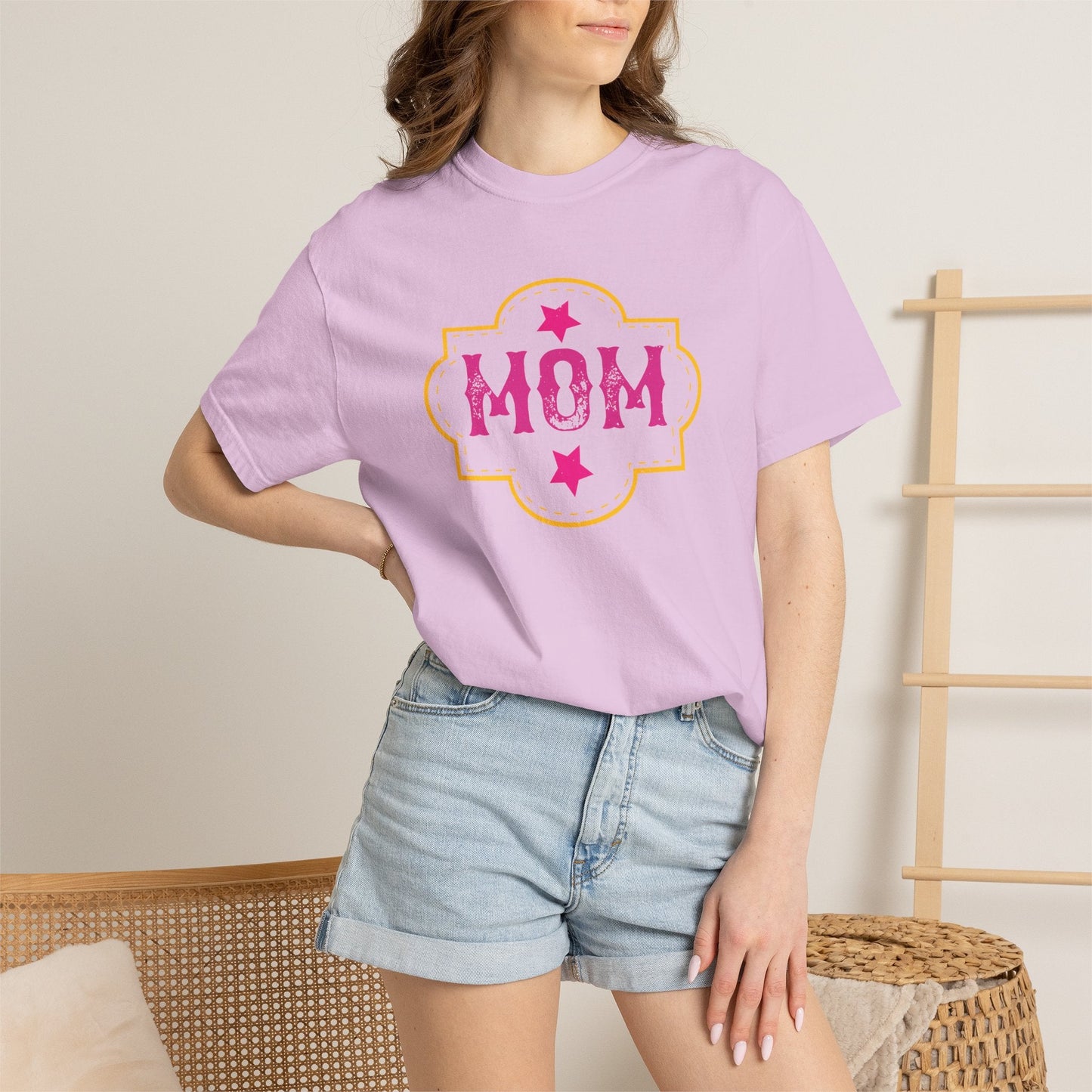 Mom T-shirt Mother Day Mama Tee Unisex Comfort Colors Garment-Dyed Cotton h81