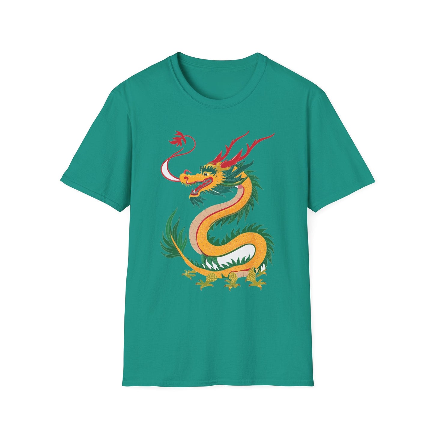 Dragon Graphic Unisex Cotton Softstyle Art Design Tee With Animals 7