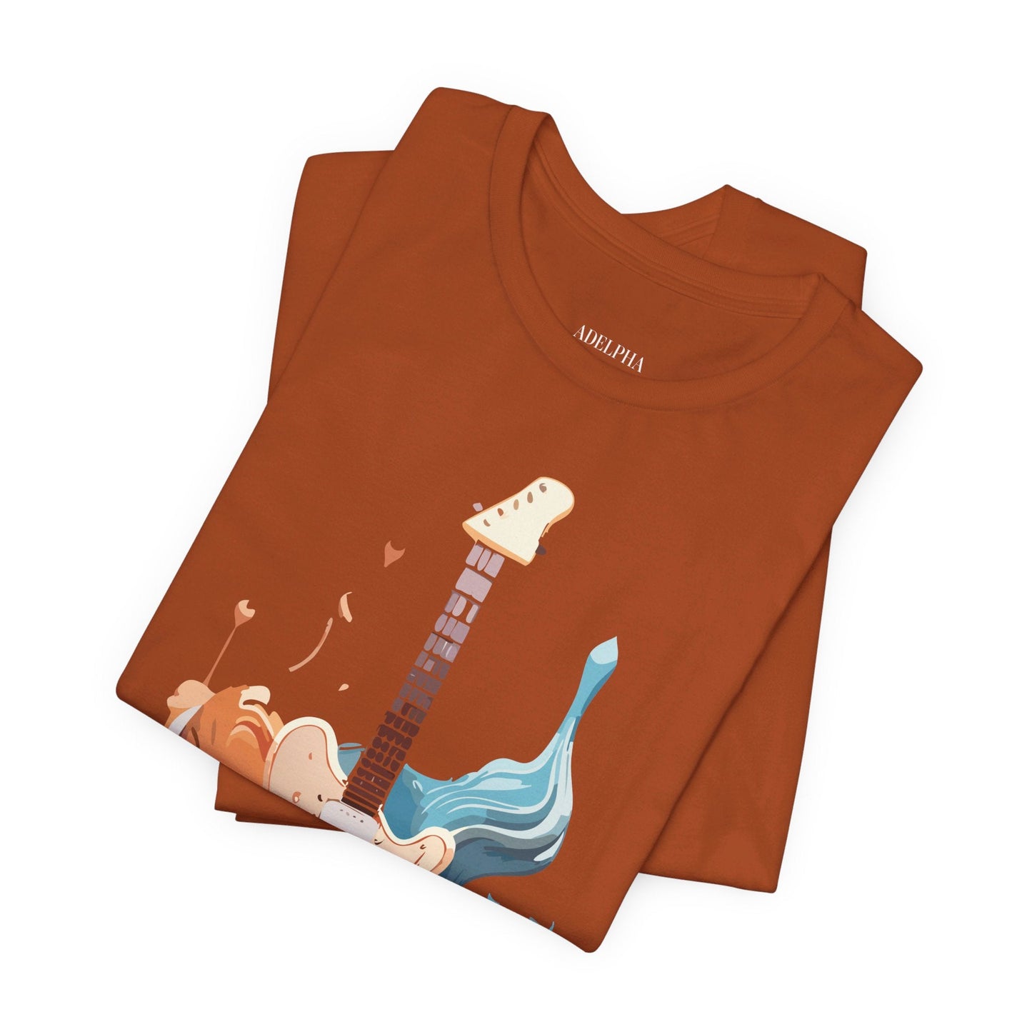 Adelpha Vintage Inspired Graphic Music T Shirt Unisex Short Sleeve Tee For Everyday Wear