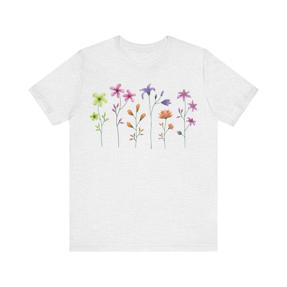 Floral Graphic Tee Shirt - Bella+Canvas Unisex 100 Cotton 54