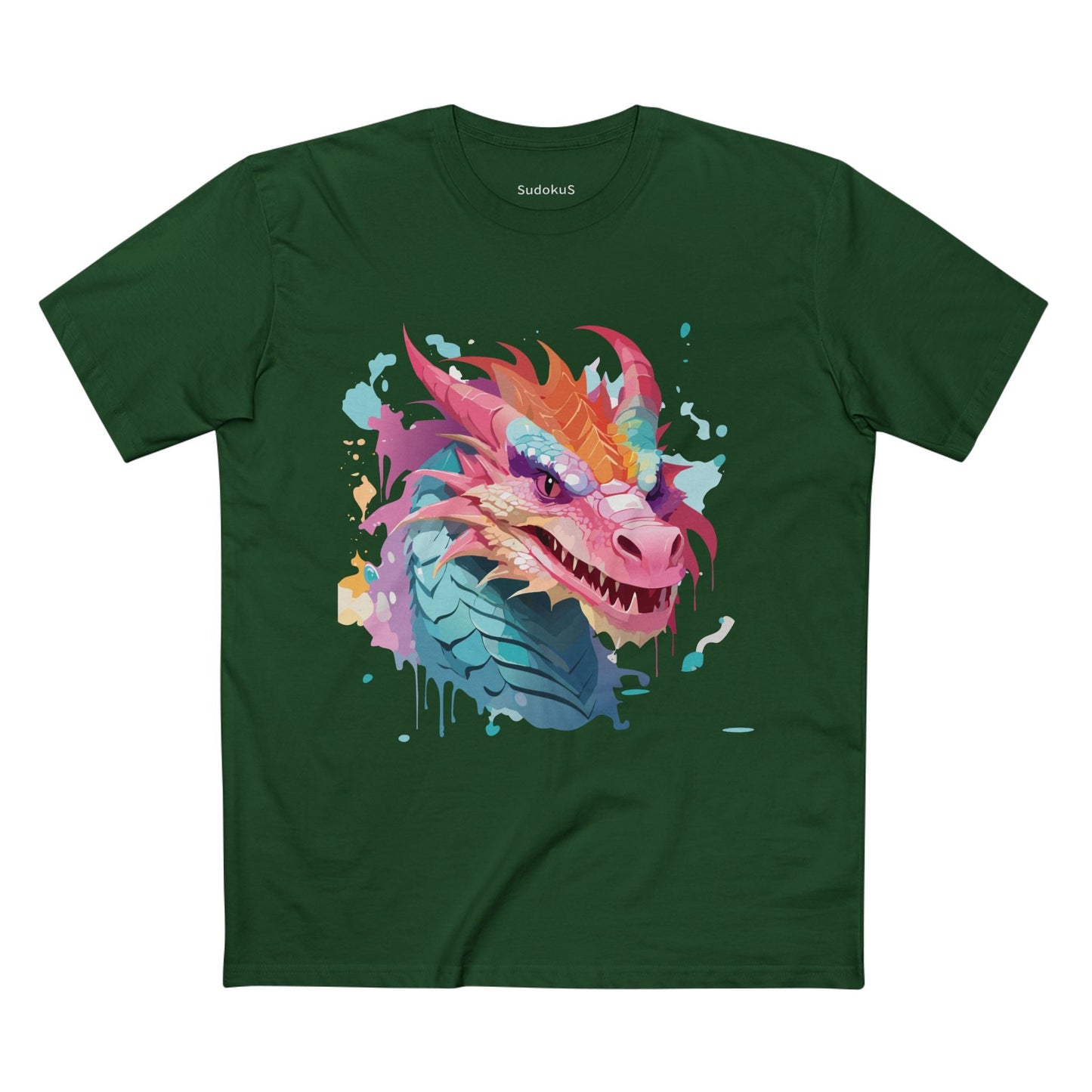 Dragon Graphic Unisex 100 Cotton Staple Tee 1