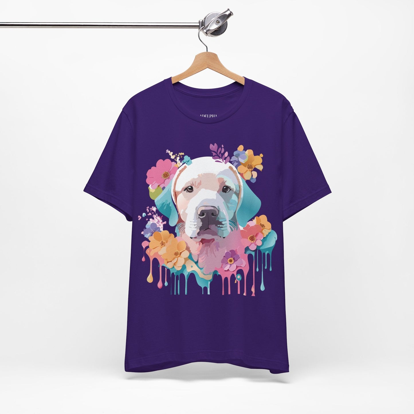 Dog Graphic Tee Unisex Vintage Inspired Art Design Adelpha Short Sleeve Jersey Shirt