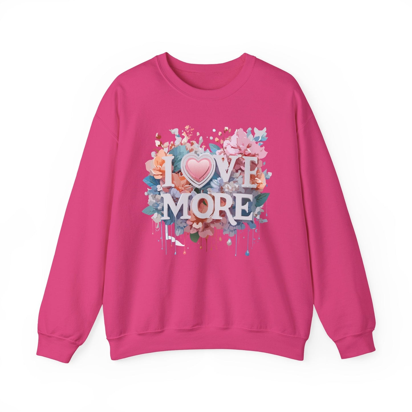 Floral Love Sweatshirt, Valentine's Day Sweatshirt, Love Flower Sweatshirt
