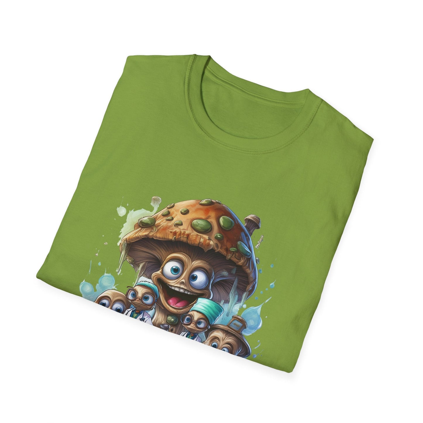 Mashroom Tee Shirt Unisex Funny Mushroom Design Softstyle 64000 Cotton Graphic Tee