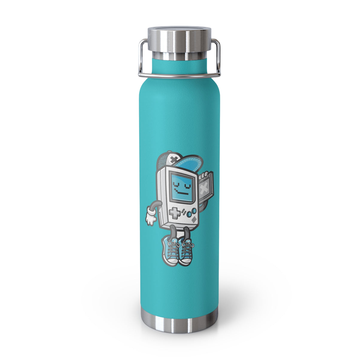 22oz Copper Insulated Water Bottle with Cartoon Design - CV82