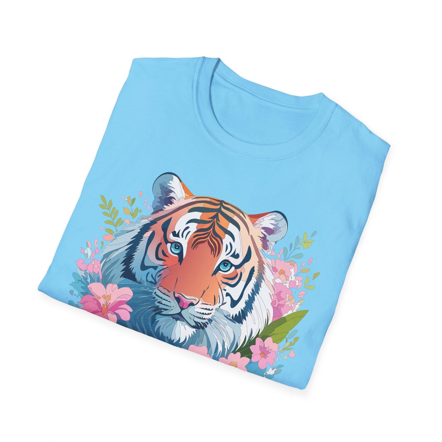 Unisex Tiger Shirt Gildan Softstyle 64000 Cotton Tee Everyday Comfort
