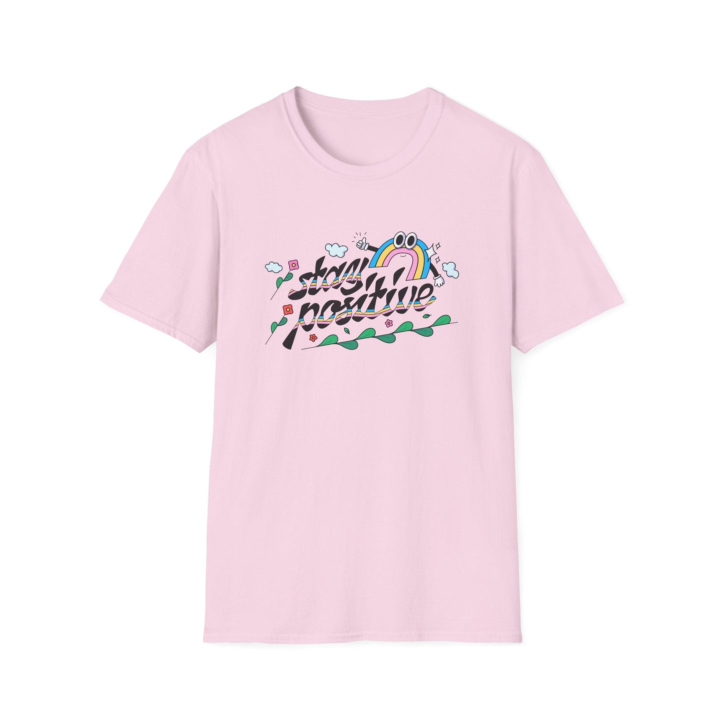 Positive Slogan T Shirts Unisex Softstyle Tee With Positive Words And Good Quotes Gildan 64000