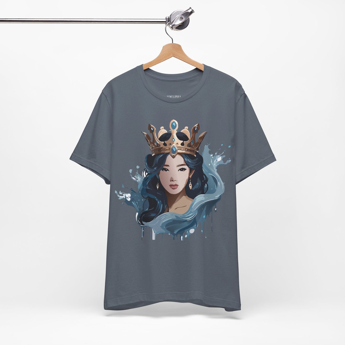 Queen Graphic Tee Unisex Vintage Inspired Art Design Shirt By Adelpha Jersey Short Sleeve