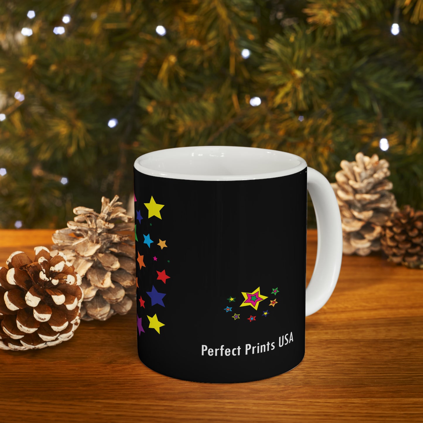 Coffee & Tea Mug with Stars print