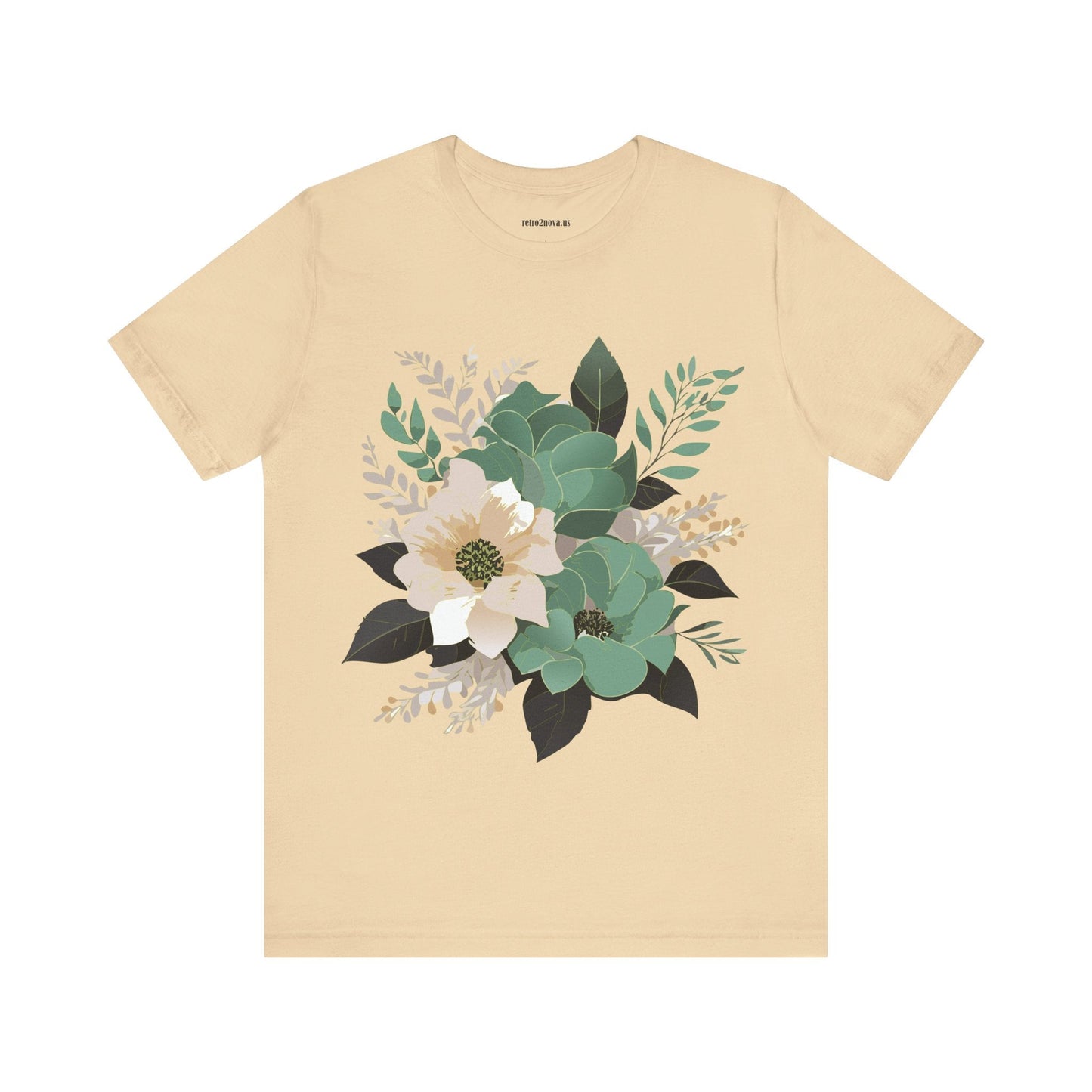 Flowers Shirt Floral Shirt Unisex Jersey Short Sleeve Tee From Flowers Collection Retro2Nova