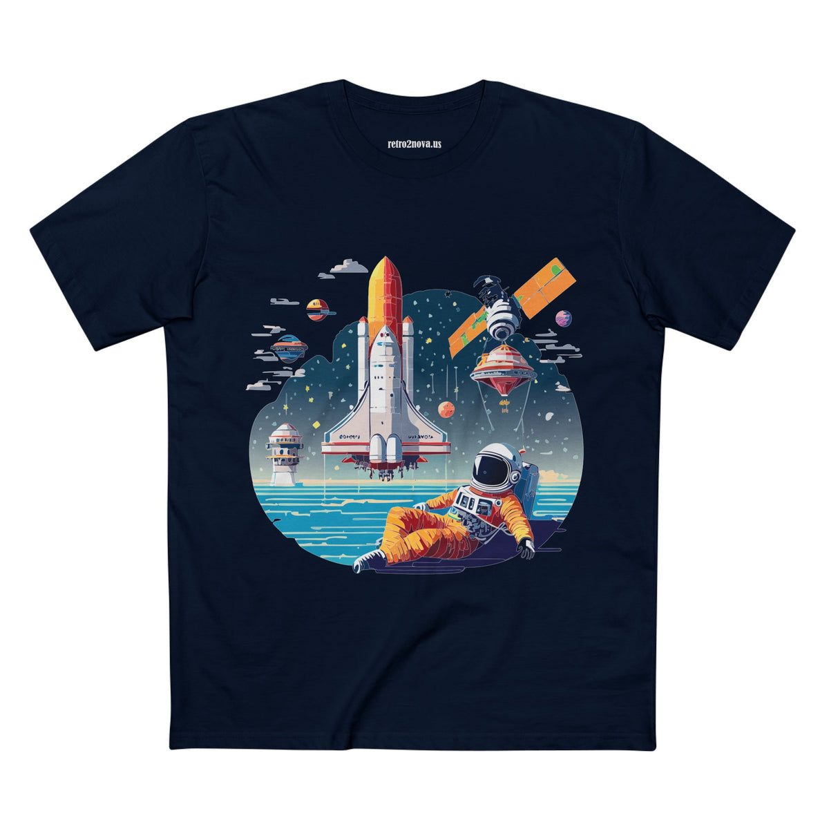 Cosmos Astronaut Graphic Tee Staple Unisex 100 Cotton Tee Shirt - CS-35