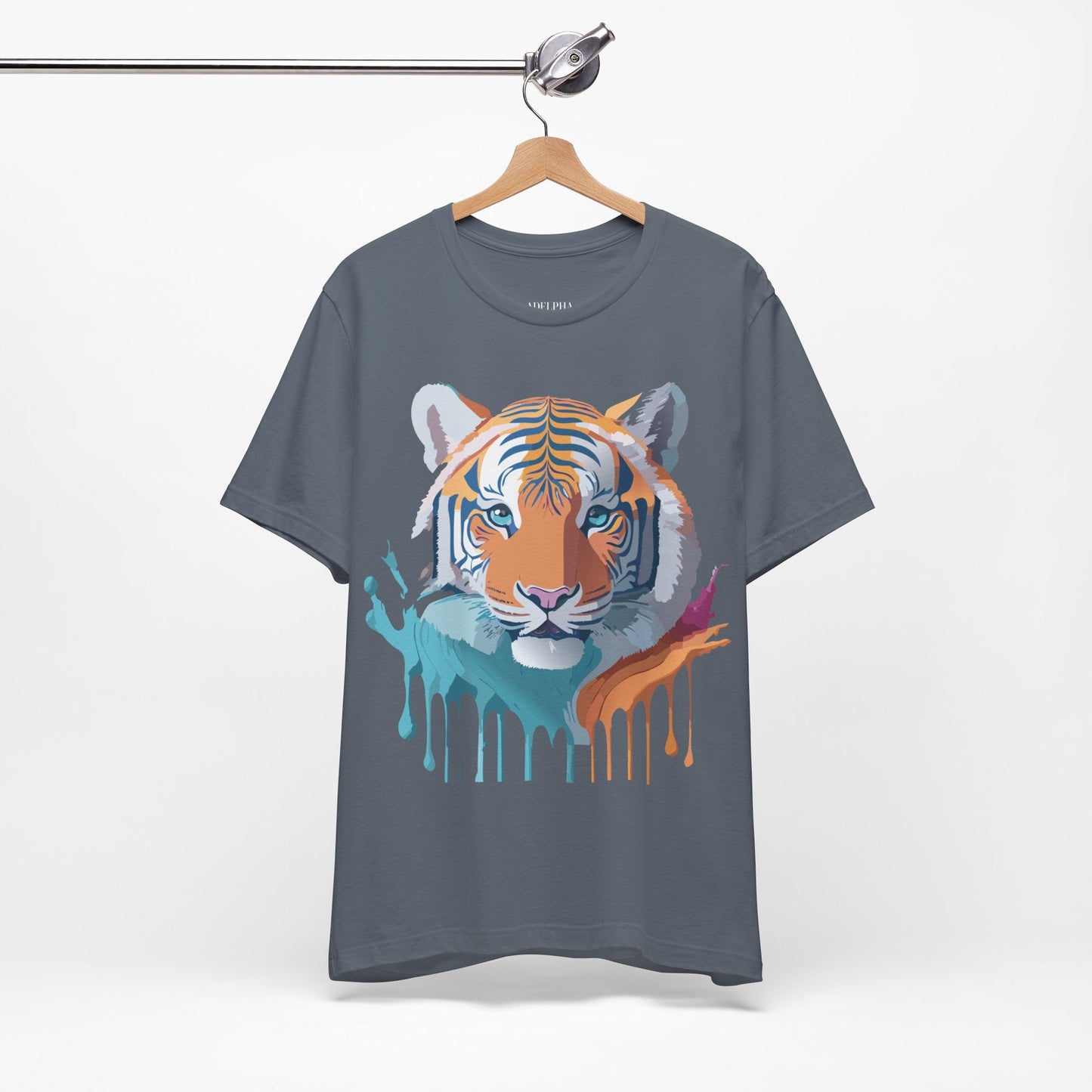 Tiger Graphic Tee Unisex Jersey Short Sleeve Vintage Inspired Artwork Adelpha Art Design
