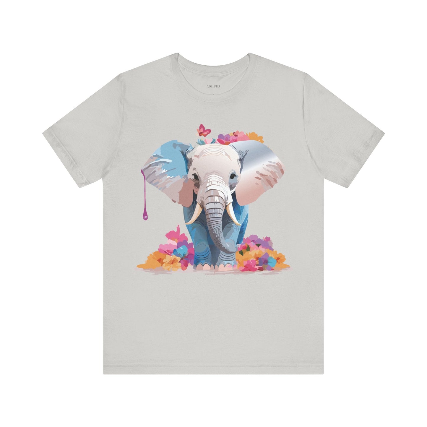 Elephant Graphic Unisex 100 Cotton Jersey Vintage Art Design Tee 5