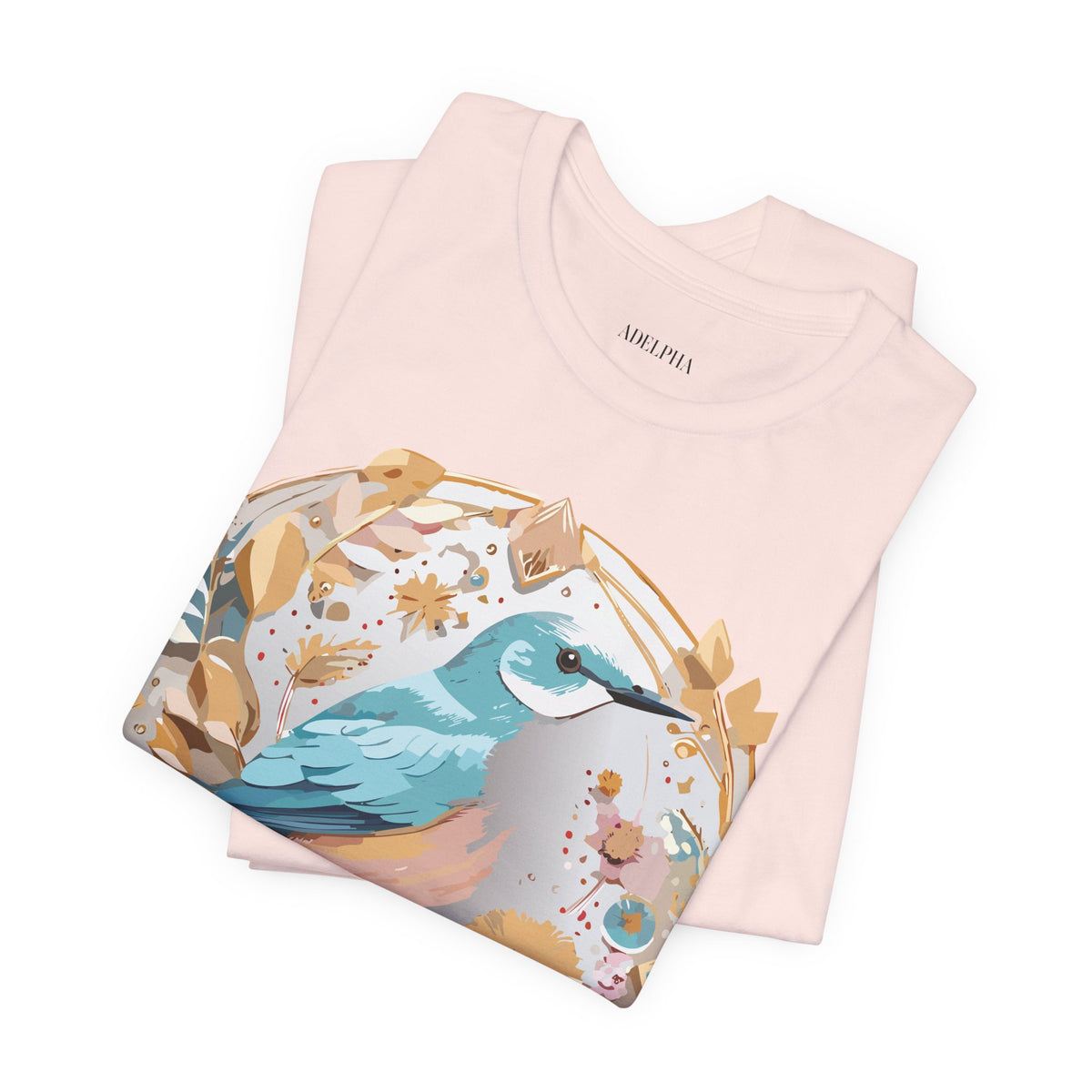 Medallion Graphic Unisex Cotton Bella+Canvas Tee with Art Design d48
