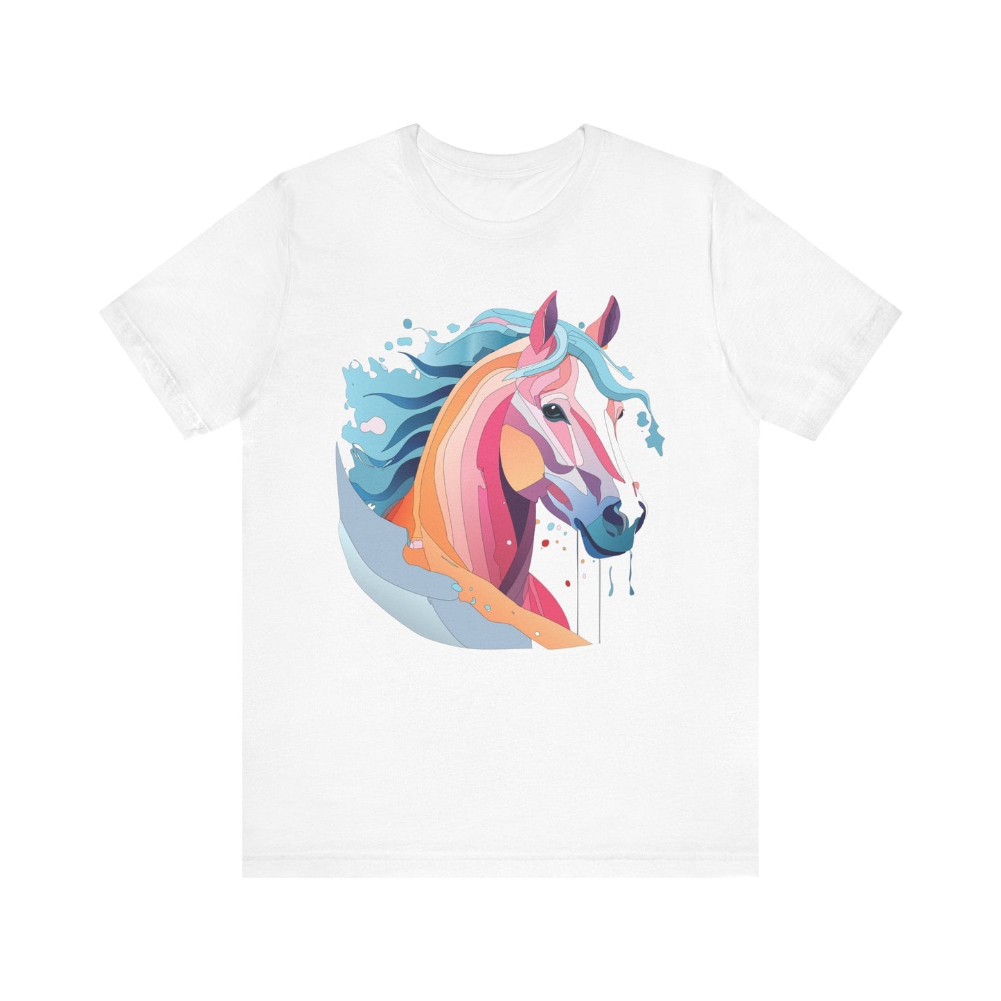 Unisex Animal Tee Shirt With Art Design Wild Animals Short Sleeve Premium Comfort Fit