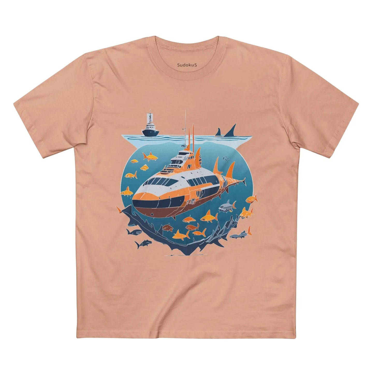 Ocean Coast Graphic Unisex 100 Cotton Staple Tee 20