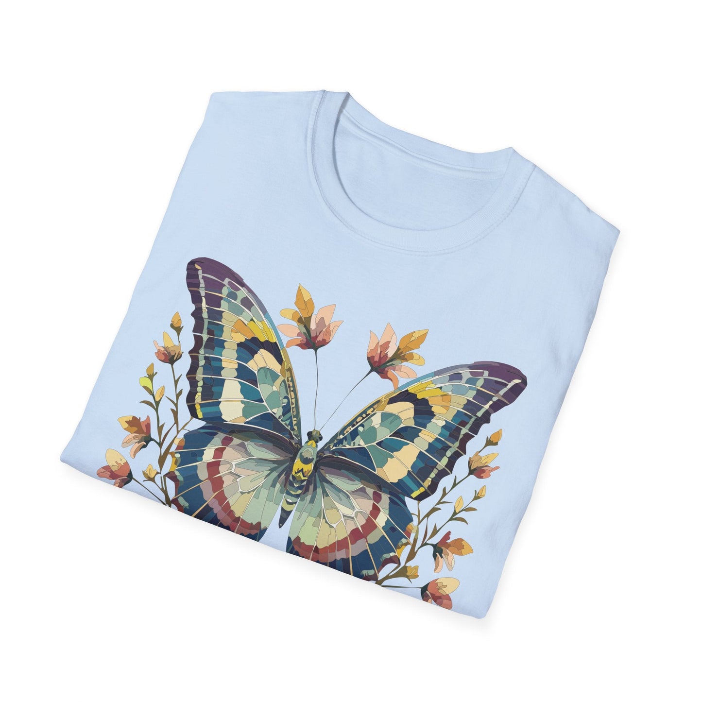 Butterfly Shirt Unisex T Shirt With Monarch Design Gildan Softstyle 64000 Ring Spun Cotton Tee