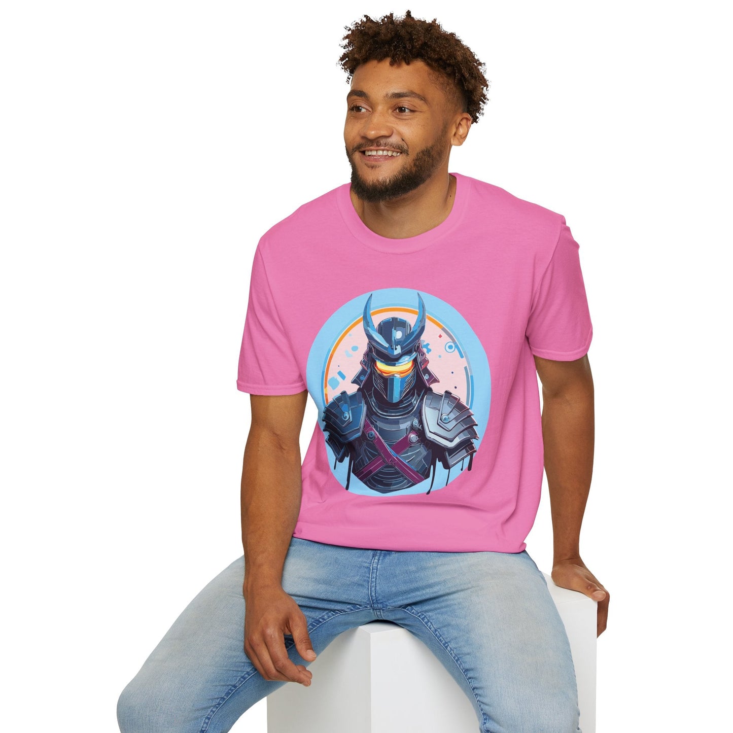 Samurai T Shirt Unisex Softstyle 64000 Tee Lightweight Comfortable 100 Percent Ring Spun Cotton