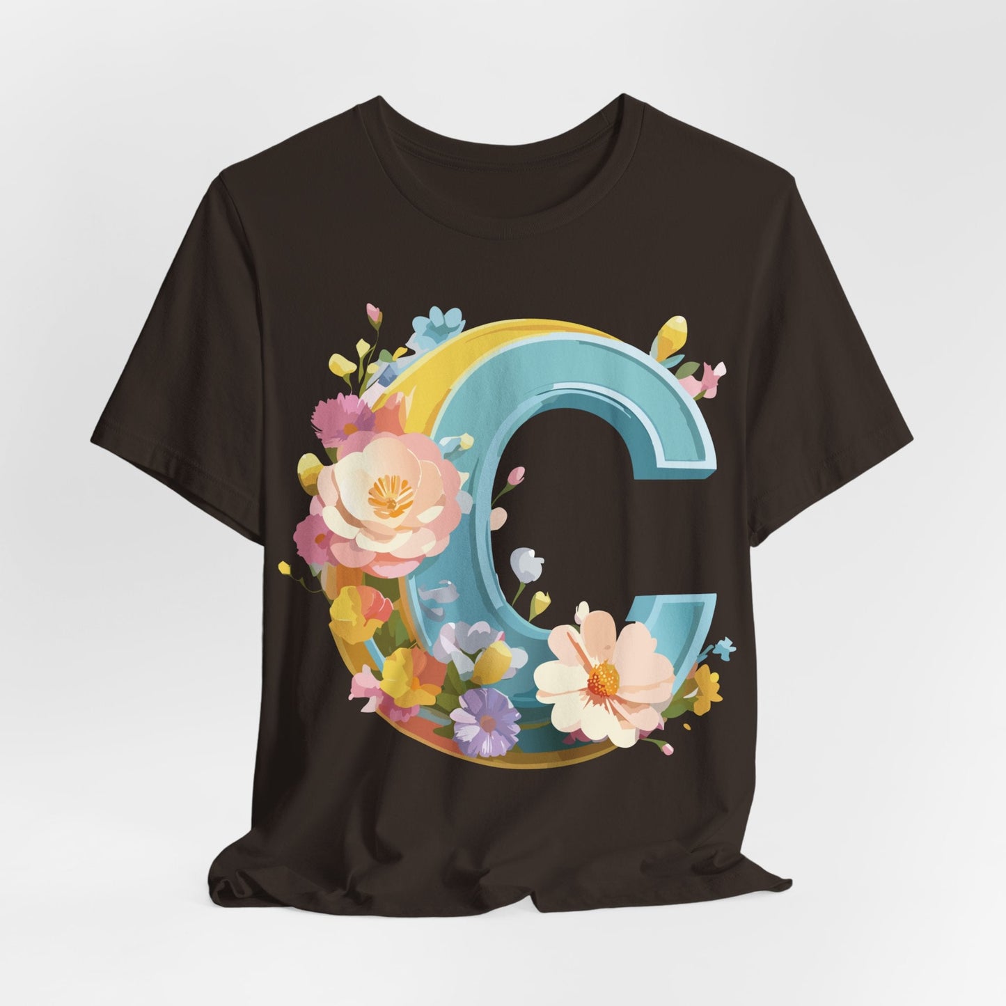 Adelpha Letter C Shirt Graphic Tee Unisex Short Sleeve Art Design Vintage Inspired Casual Wear