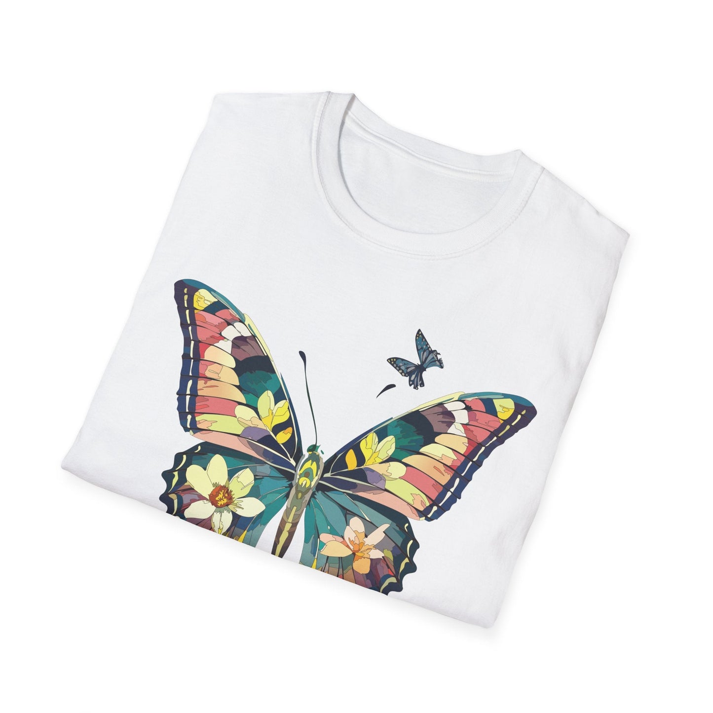 Butterfly T Shirt For Unisex Softstyle 64000 Short Sleeve Monarch Butterfly Tee Design