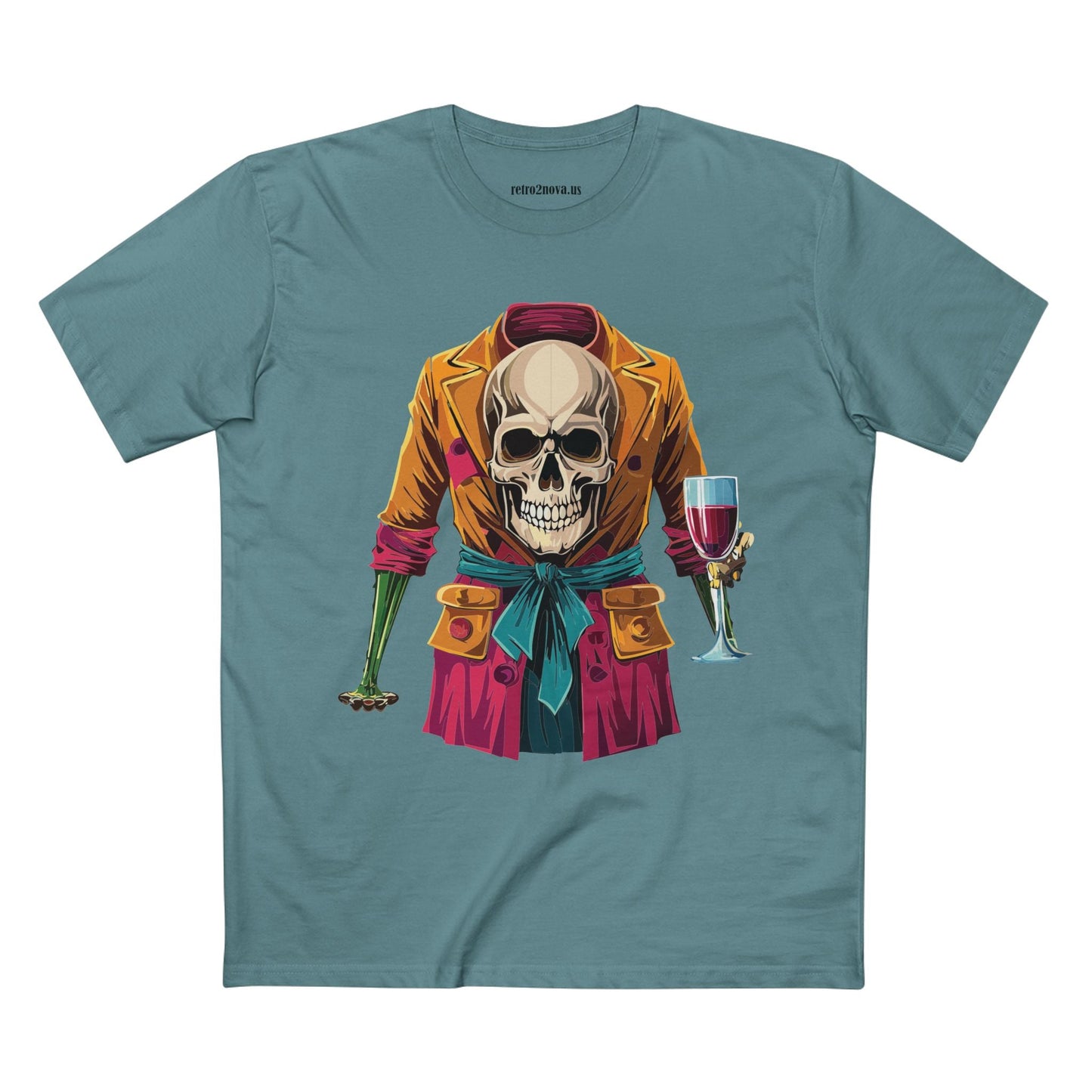 Skull Shirt Unisex Skeleton Tee with Original Art Design Retro2Nova SS24 Premium Cotton