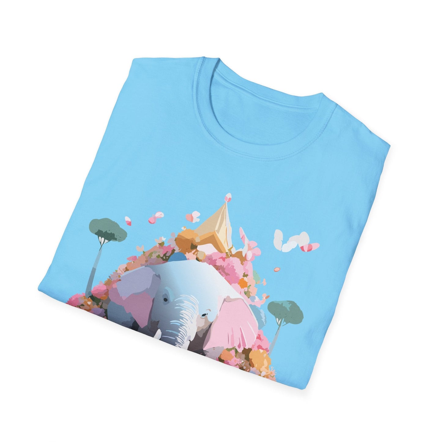 Elephant Graphic T Shirt For Animals Unisex Gildan Softstyle 64000 Cotton Tee Apparel