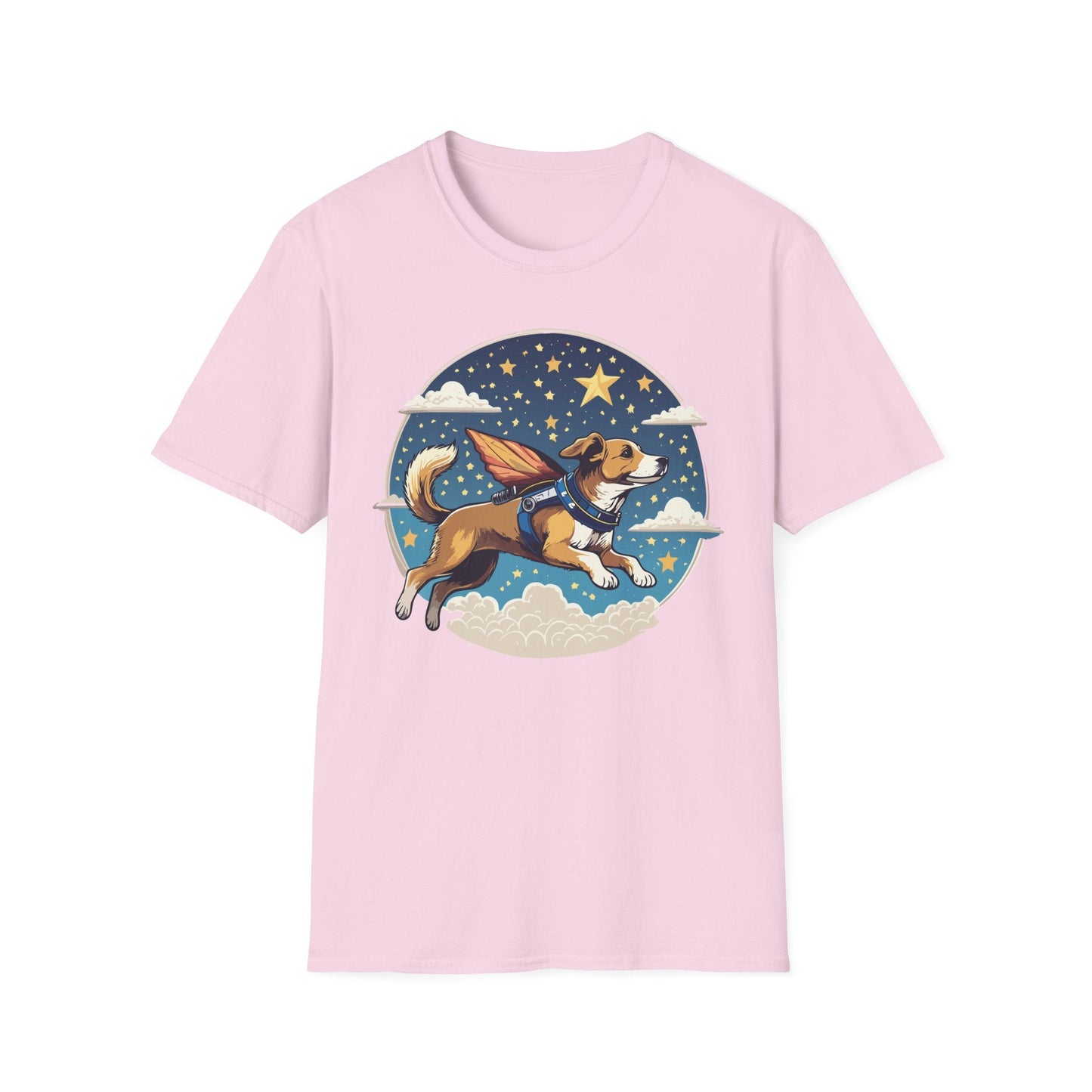 Dog Shirt Unisex Animal Print Tee Hundred Percent Cotton Softstyle Gildan 64000