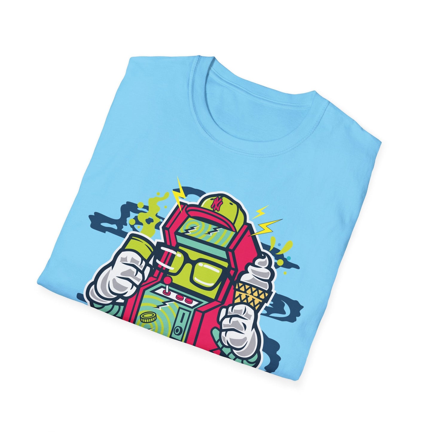 Cartoon T Shirt Animation Tee Funny Graphic Unisex Gildan Softstyle 64000 100 Percent Cotton