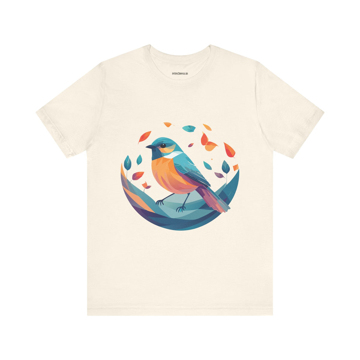 Bird Graphic Unisex Cotton Bella+Canvas Tee with Animal Design ab6