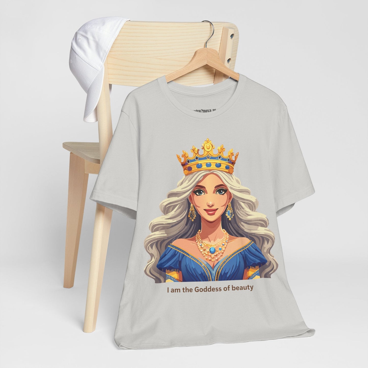 Goddess Shirt Unisex Graphic Tee Cotton Short Sleeve Vintage Inspired Original Art Retro2Nova