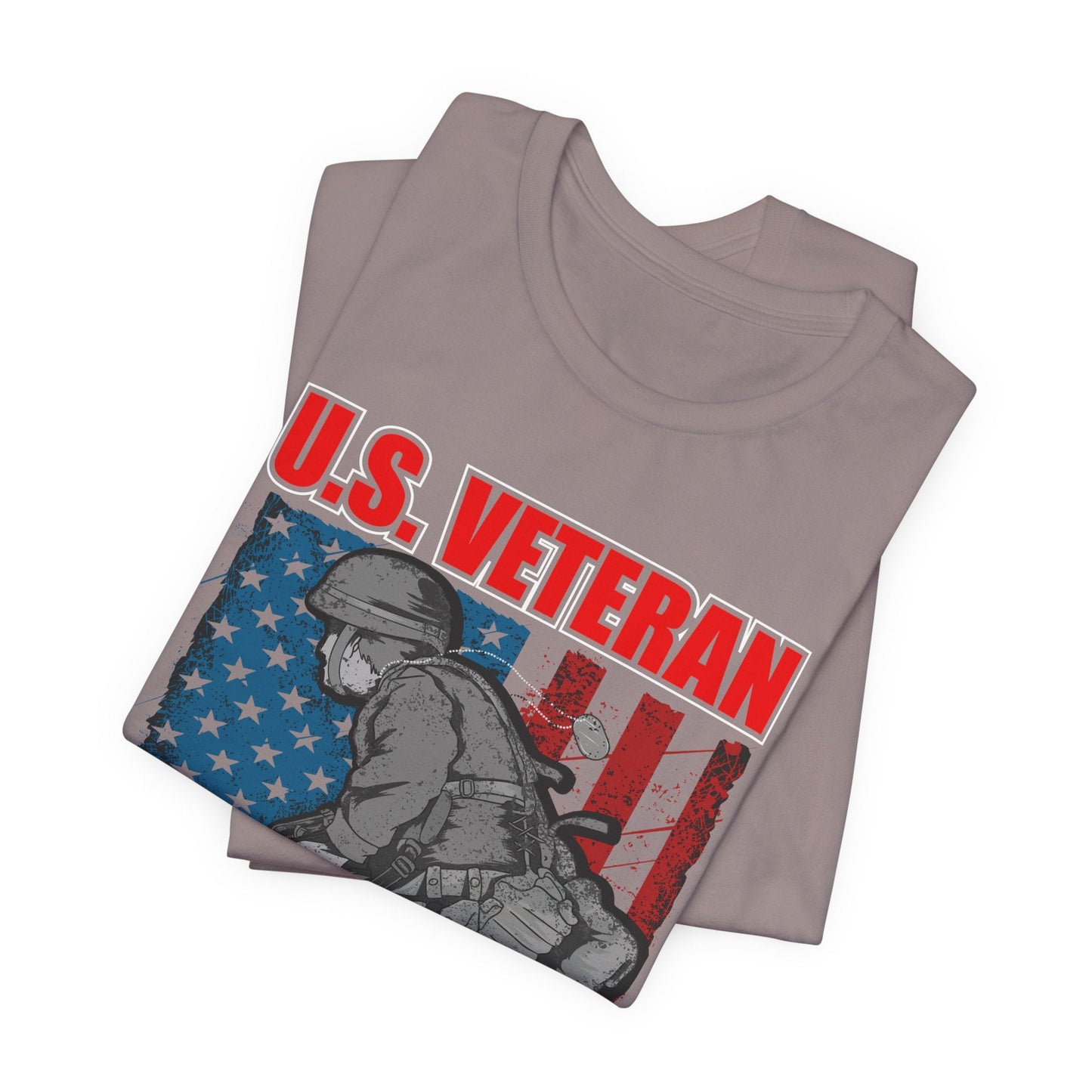 Army Veteran Patriotic Graphic Design Unisex Cotton T-Shirt v31