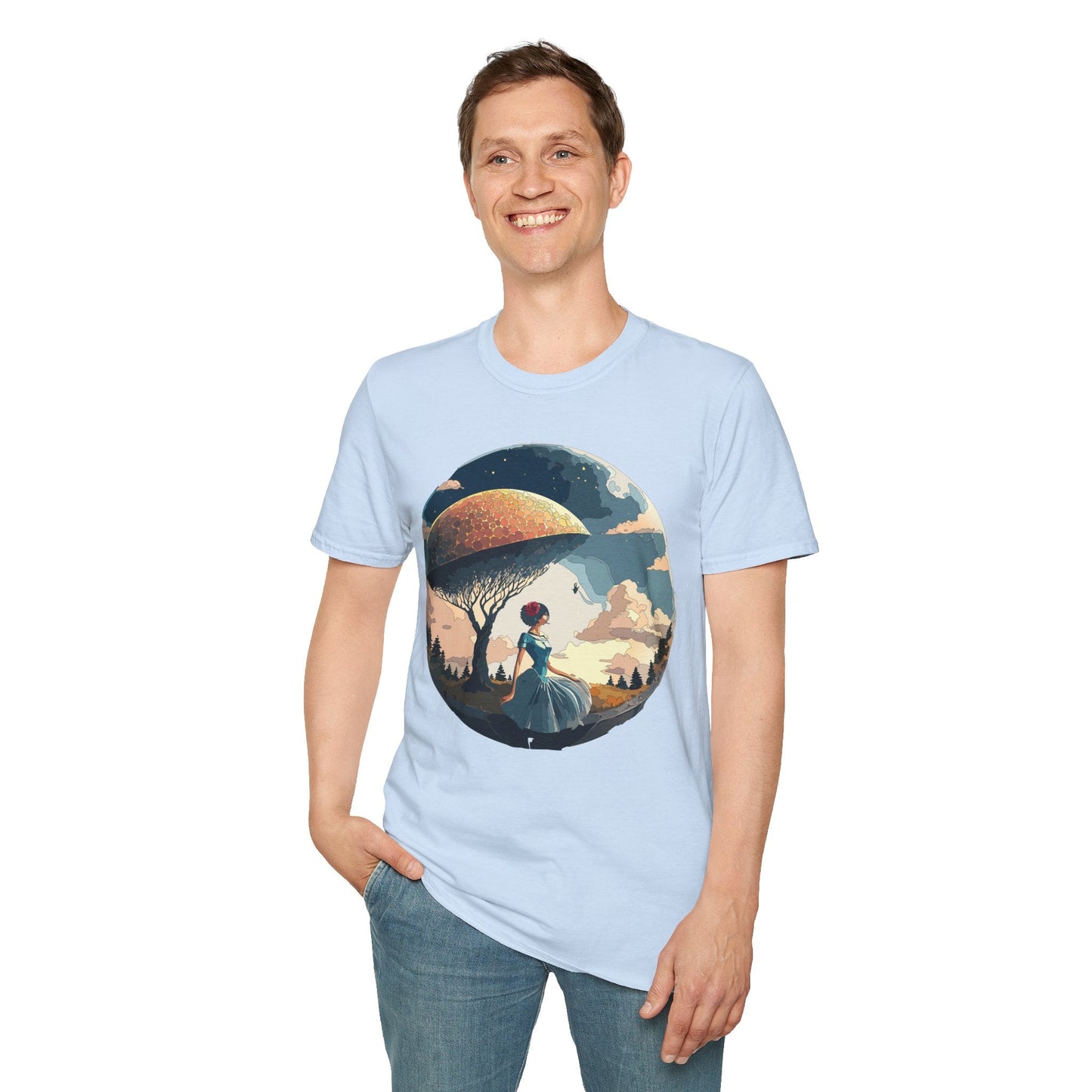Womens Ladies Graphic T Shirts Art Design Shirt Gildan Softstyle 64000 Unisex Tee