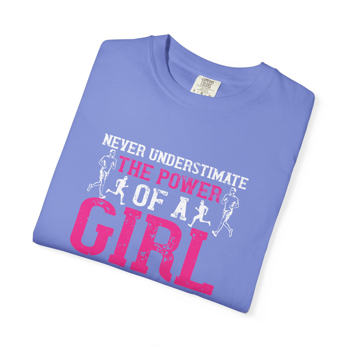 Girl With Running Shoes Unisex Comfort Colors Garment-Dyed Heavyweight 100 Cotton Art Design T-Shirt w95