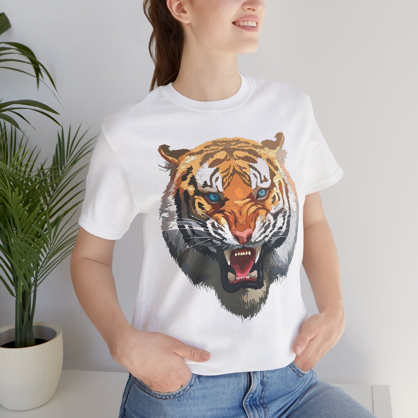 Tiger Shirt, Animal Shirt, T-Shirt with Tiger, Art Design Tee, Wild Animals Tees, Safari T-Shirt, Graphic Design Tee 15