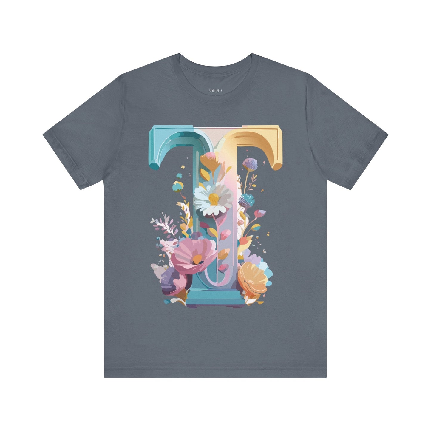 Unisex Graphic T Shirt Letter Shirt Adelpha Vintage Inspired Art Tee Short Sleeve