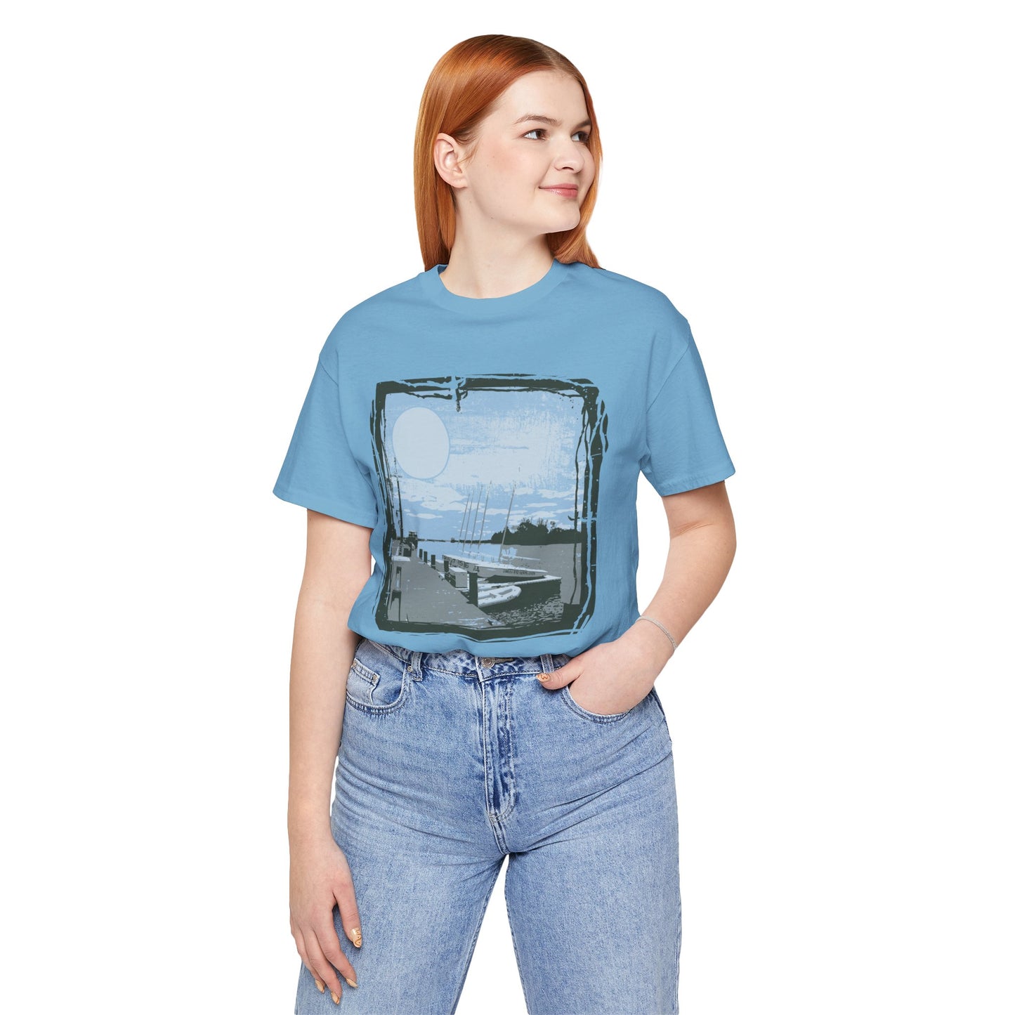 Yacht Club Retro Poster Graphic Design Tee, Yacht Club Shirt, Vintage Tees, Art Design T-Shirt, Graphic Tee, Retro Art Shirts